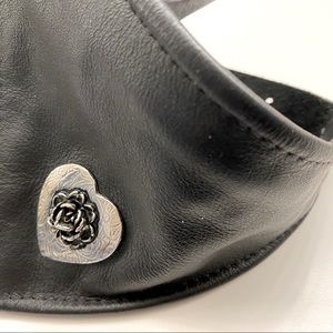 Motorcycle Leather Boot Strap With Zippered Pocket